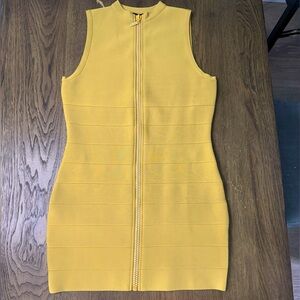 Bebe Gold/mustard Sleeveless Dress , large